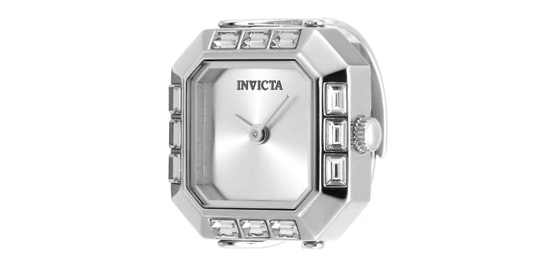 Invicta Women's Mini Quartz 2 Hand Dial Ring Watch