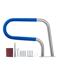Sugift Pool Rail, 220 lbs Capacity, Stainless Steel Handrail for Poolside