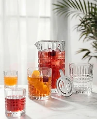 Godinger Whiskey Rye Plaid 6-Pc. Mixing Pitcher Set