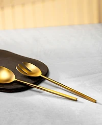 Godinger Strait Matte 2-Pc. Salad Server Set