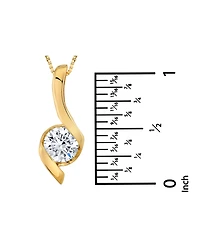 Macy's Certified Lab Grown Diamond Pendant Necklace (2 ct. t.w.) in 14k White Gold (Also Available in 14k Yellow Gold)