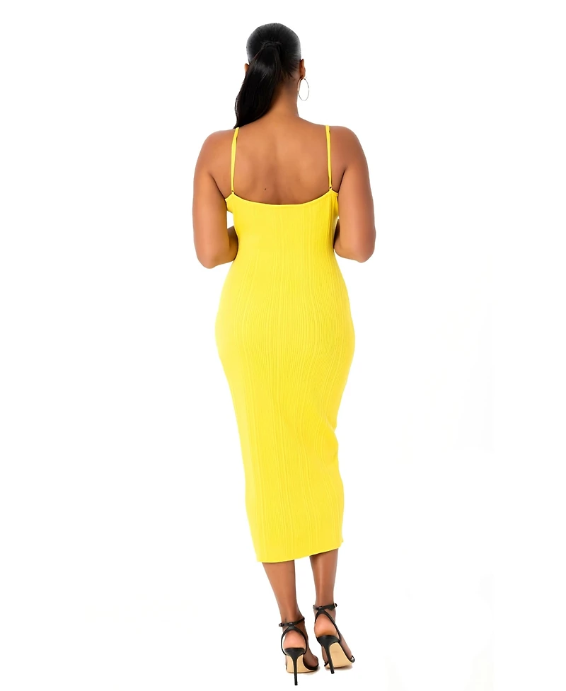 Dai Moda Women's Draya Long Sweater Dress