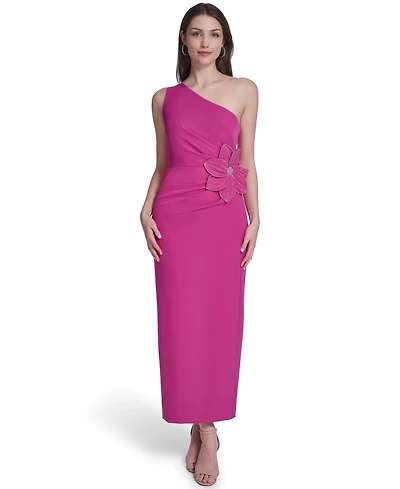 Eliza J Women's One-Shoulder Pleated Midi Dress