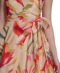 Eliza J Women's One-Shoulder Sleeveless Ball Gown