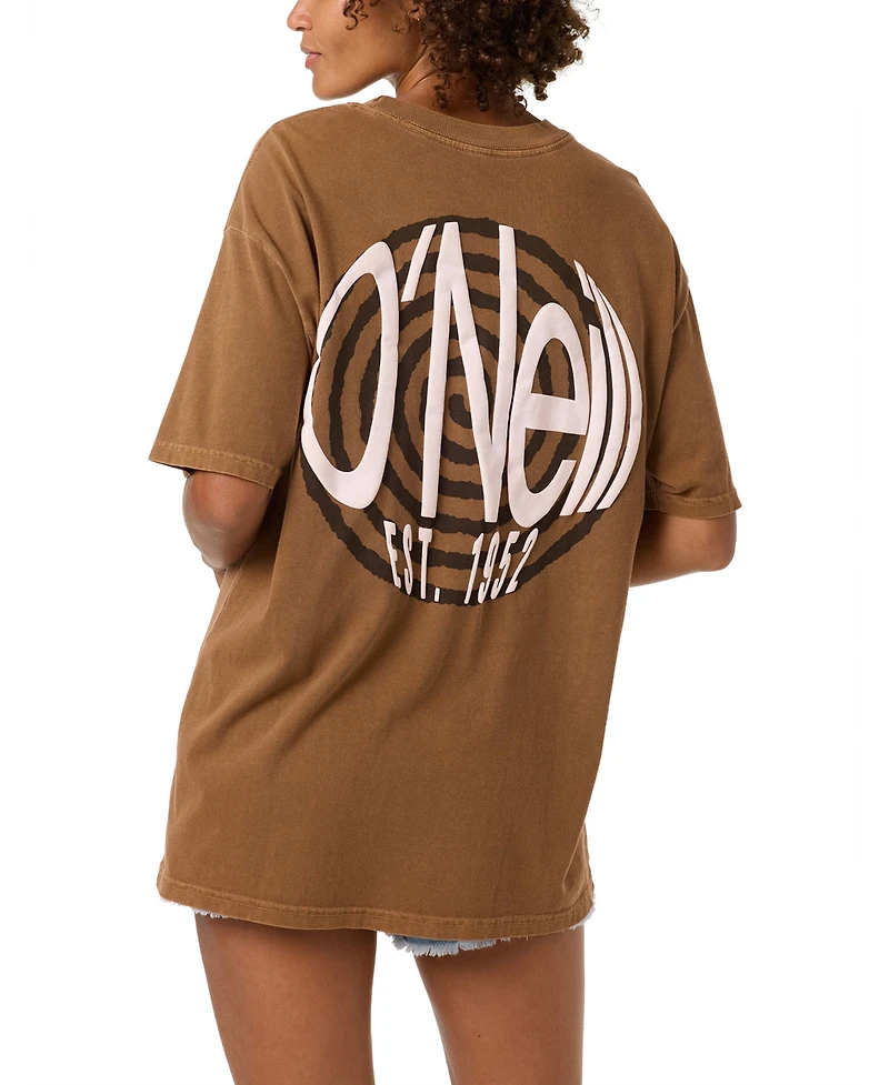 O'Neill Women's Cotton Crewneck Oversized T-Shirt