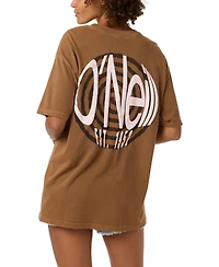 O'Neill Women's Cotton Crewneck Oversized T-Shirt