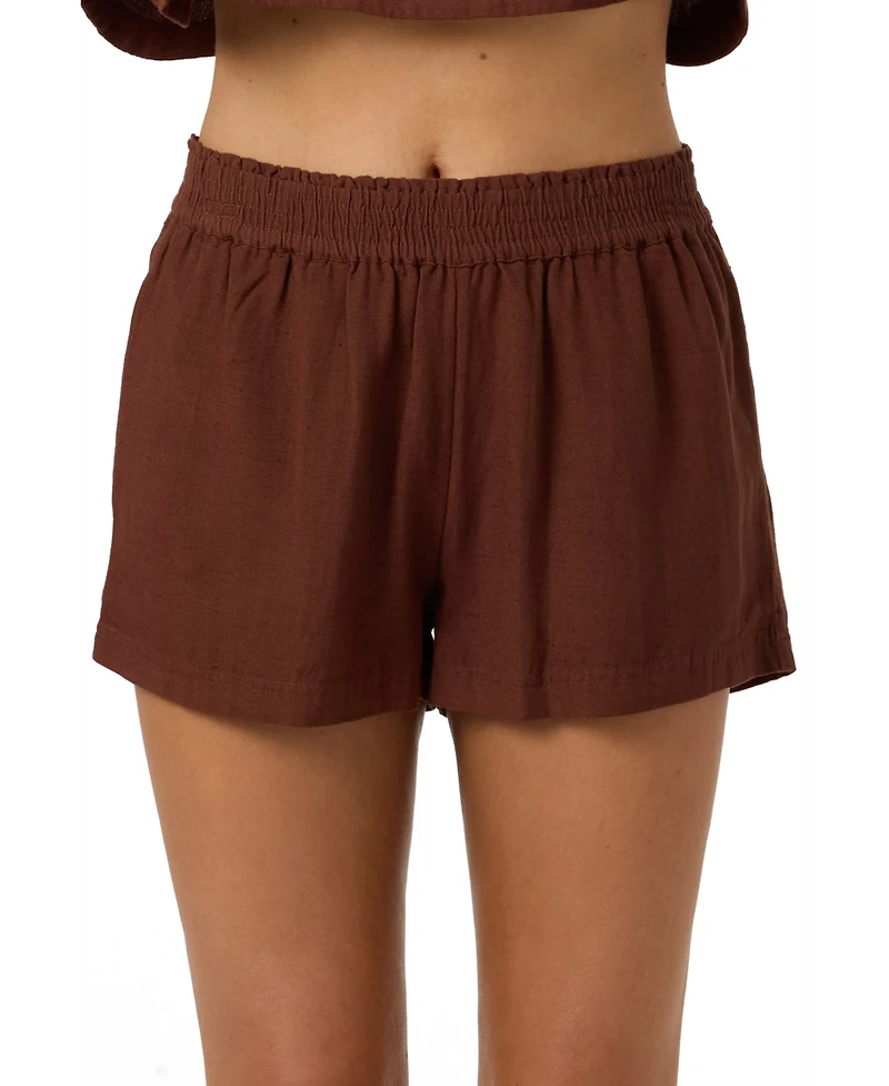 O'Neill Women's Smocked Waistband Pull-On Shorts