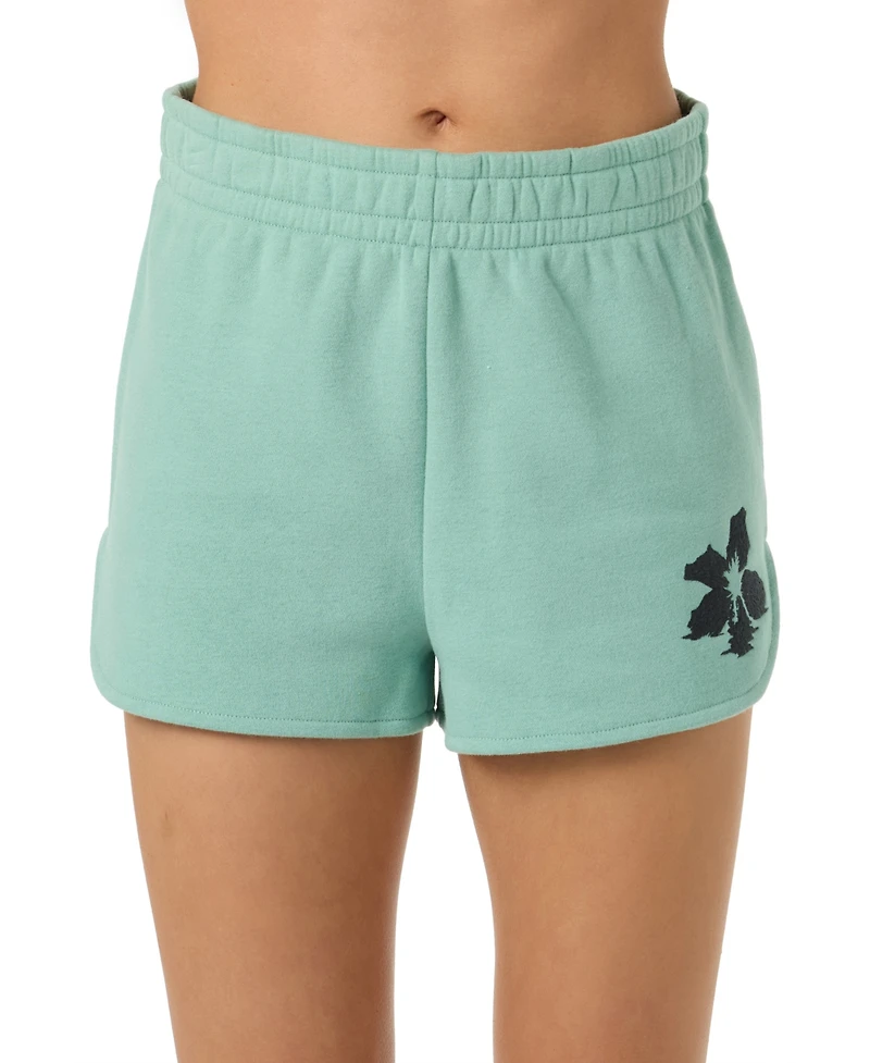 O'Neill Women's Tropic Melt Scallop Relaxed-Fit Shorts