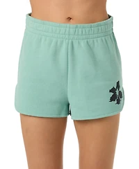 O'Neill Women's Tropic Melt Scallop Relaxed-Fit Shorts