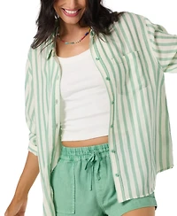 O'Neill Women's Cotton Leni Striped Shirt