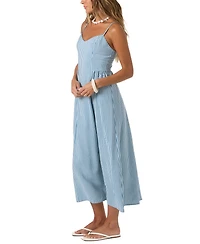 O'Neill Women's Linden Stripe Sweetheart Neck Dress