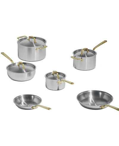 Made In Stainless Steel Clad 10-Piece Cookware Set
