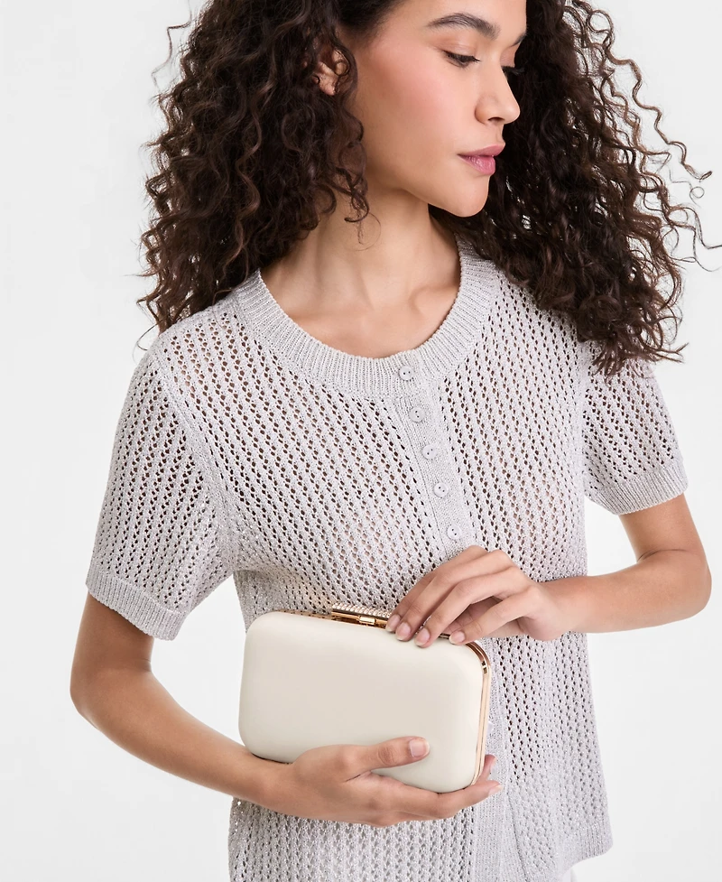 I.n.c. International Concepts Doris Sparkle Mesh Pouch, Exclusively at Macy's