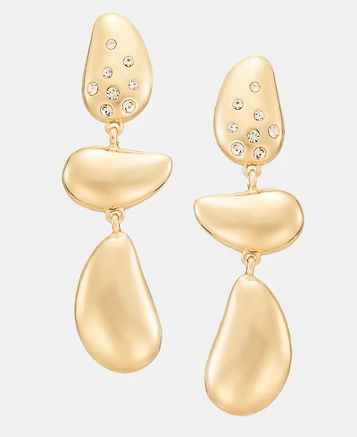 I.n.c. International Concepts Pave Tear-Shape Triple Drop Earrings, Macy's Exclusive