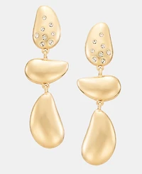 I.n.c. International Concepts Pave Tear-Shape Triple Drop Earrings, Macy's Exclusive