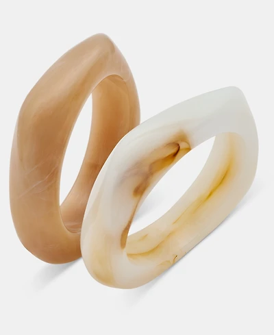 I.n.c. International Concepts 2-Pc. Set Textured Bangle Bracelets, Macy's Exclusive