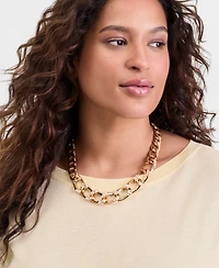 I.n.c. International Concepts Crystal Chain Necklace, 20" + 3" extender, Macy's Exclusive