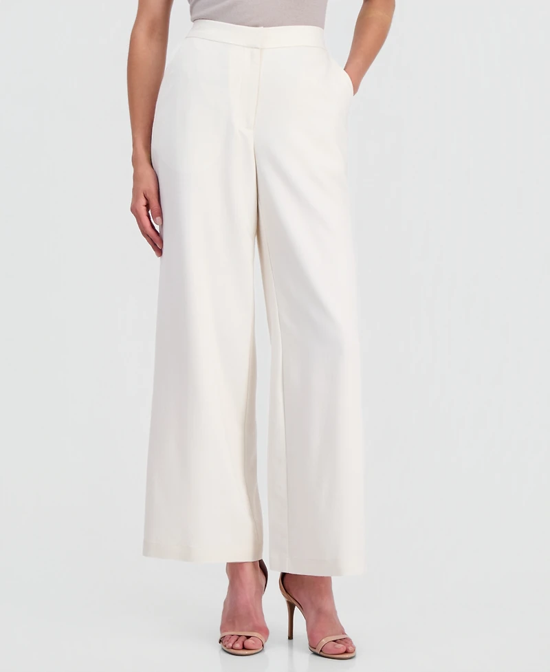 T Tahari Women's High-Rise Wide-Leg Pants