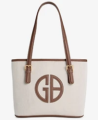 Giani Bernini Linen Logo Tulip Tote, Macy's Exclusive
