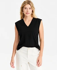 On 34th Women's V-Neck Jersey Top, Macy's Exclusive