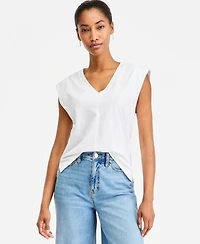 On 34th Women's V-Neck Jersey Top, Macy's Exclusive