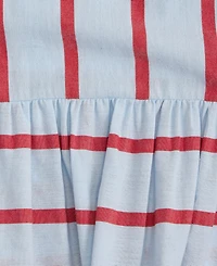 On 34th Women's Cutout-Back Tiered Cotton Midi Dress, Macy's Exclusive
