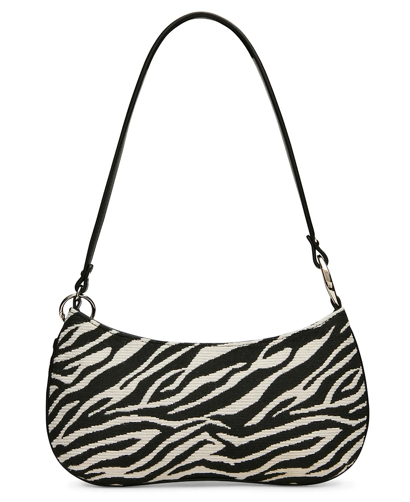 Steve Madden Bsabine Small Pebbled and Tassled Shoulder Handbag