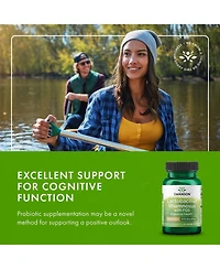 Swanson Lactobacillus Rhamnosus w/ Fos, Probiotic Supplement, Digestive Health, 5 Billion Cfu, Gi Tract Health During Travel, 60 Veggie Caps