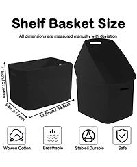 Gnuadz 3 Pack Woven Storage Baskets Organizing Bins Home Organization Gift Basket