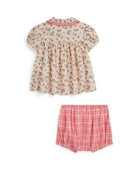 Polo Ralph Lauren Baby Girls' Floral Shirtdress and Gingham Bloomer