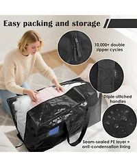 Gnuadz 6 Pack Heavy Duty Moving Bags with Reinforced Zipper