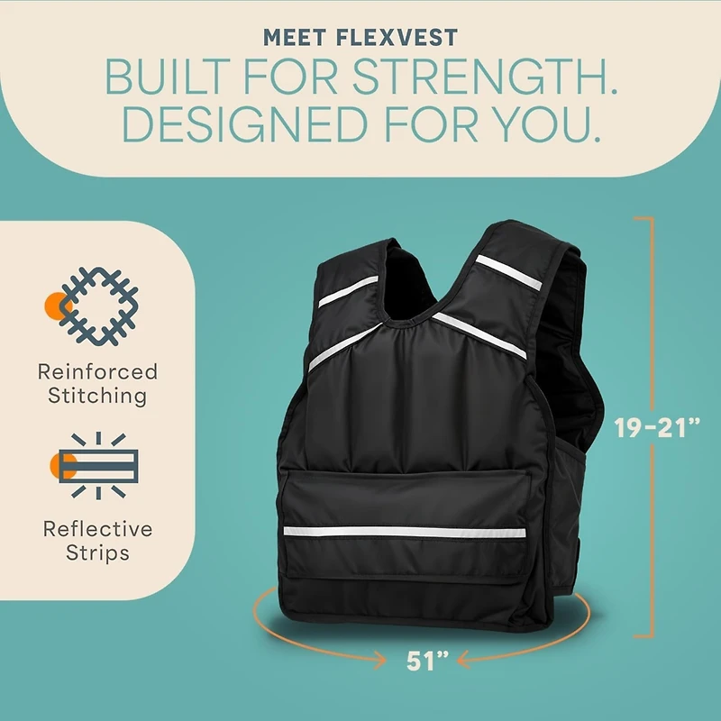 Lifepro 2-in-1 Adjustable Weighted Vest + Ankle Weights (15 & 20lbs)