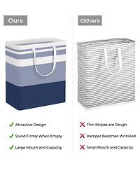 Gnuadz 2PC Laundry Hamper Waterproof Collapsible Tall Clothes With Handles Gift Basket