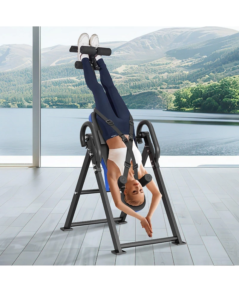 Mecale 300 lbs Inversion Table Back Stretcher with Adjustable Protective Belt