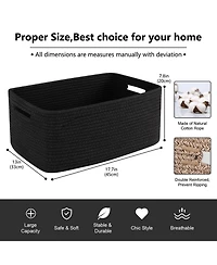 Gnuadz Woven Rope Storage Basket Organizer Bins Gift