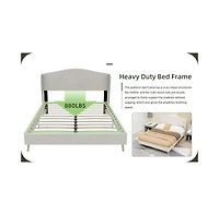 Lucky One Velvet upholstered bed - enhances the master bedroom with a luxurious and peaceful focus