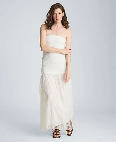 Kenneth Cole Women's Strapless Mesh Maxi Dress
