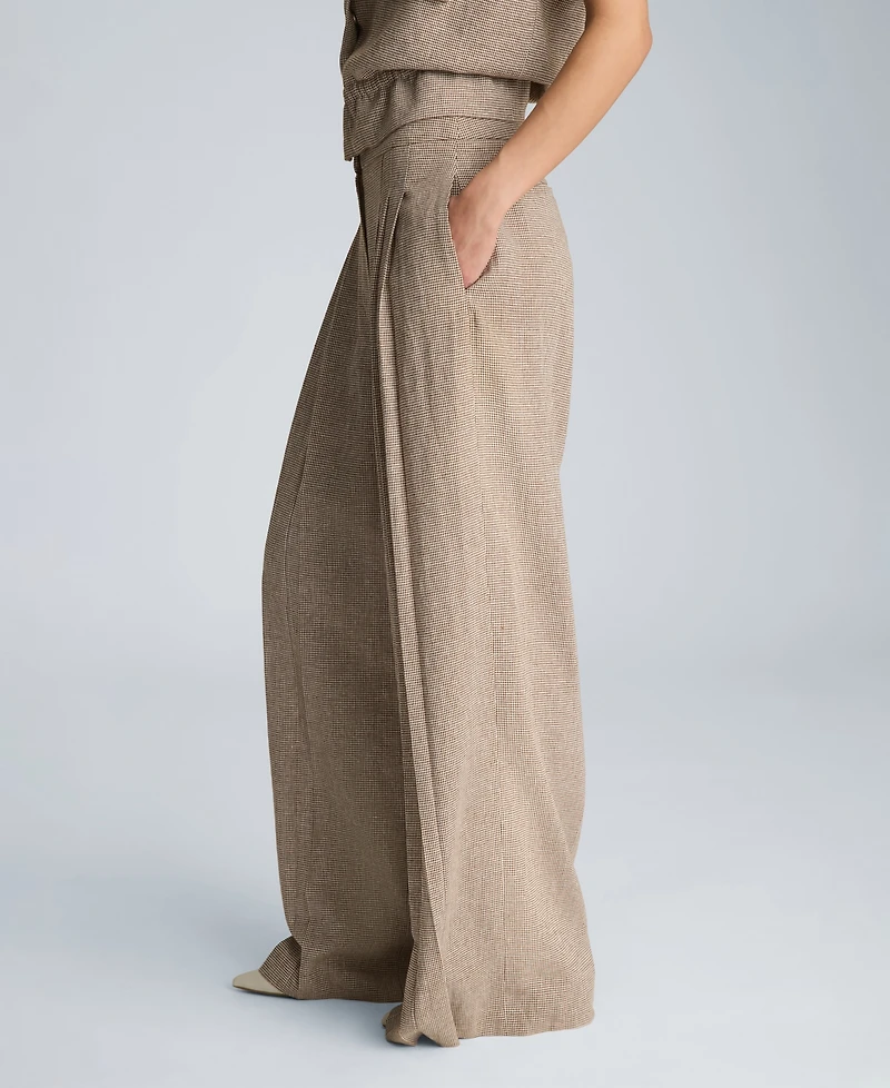 Kenneth Cole Women's High-Rise Triple Pleated Pants