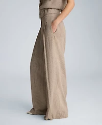 Kenneth Cole Women's High-Rise Triple Pleated Pants
