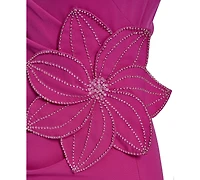 Eliza J Women's One-Shoulder Pleated Midi Dress