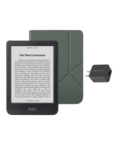 Kobo Clara Bw eReader with SleepCover Case and Ac Bundle