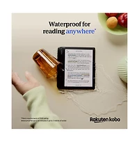 Kobo Libra Colour eReader with Sand Beige Notebook SleepCover Case and Ac Bundle