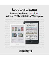 Kobo Clara Colour eReader with Misty SleepCover Case and Ac Bundle