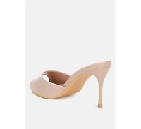 London Rag Womens Lilith Peep Toe Stiletto Heel Sandals