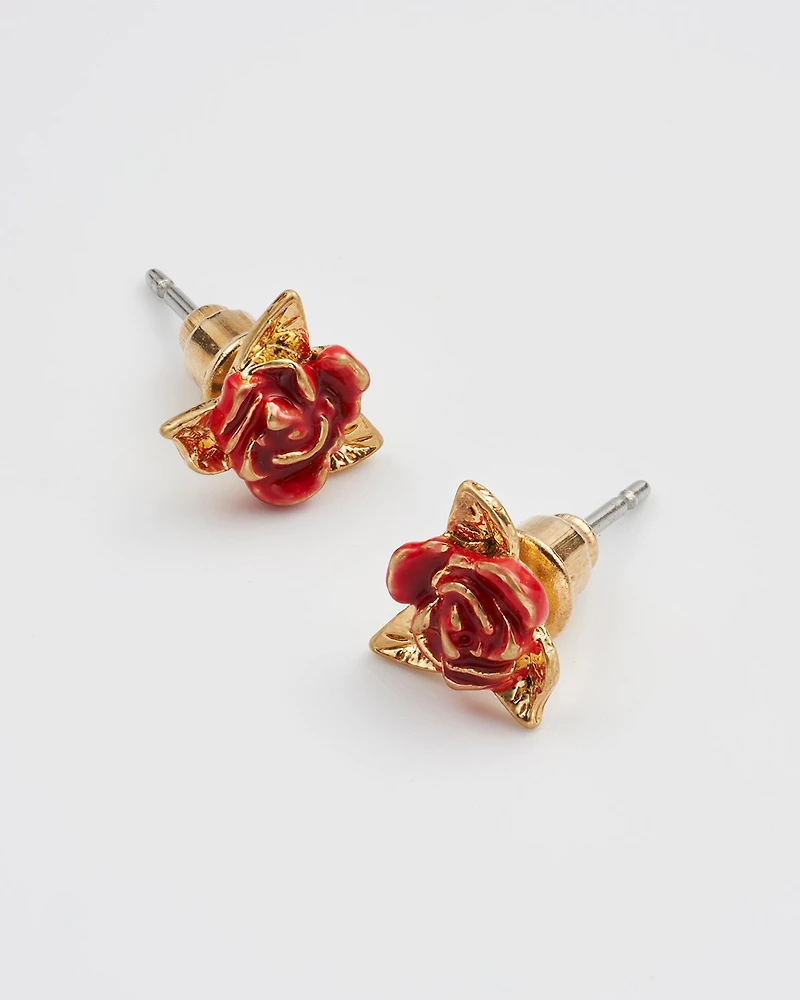 Fable England English Gold Stud Earrings
