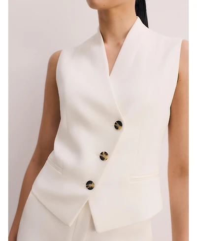 The Fold Women's Romney Clever Crepe Waistcoat
