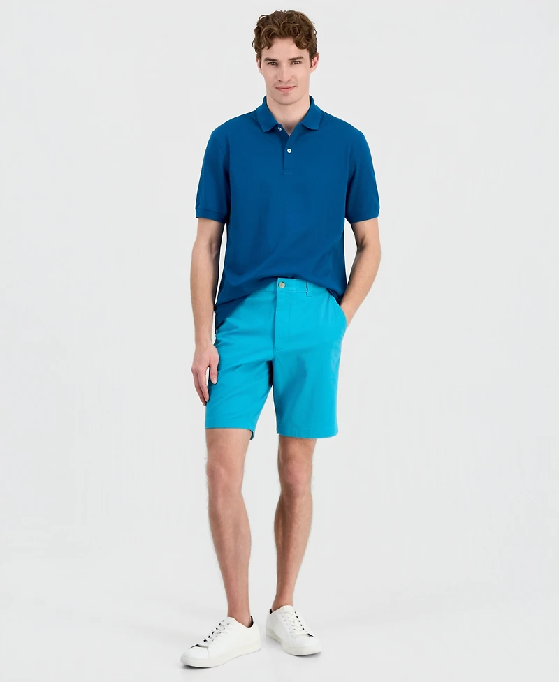 Club Room Men's Regular-Fit 9" 4-Way Stretch Shorts, Created for Macy's