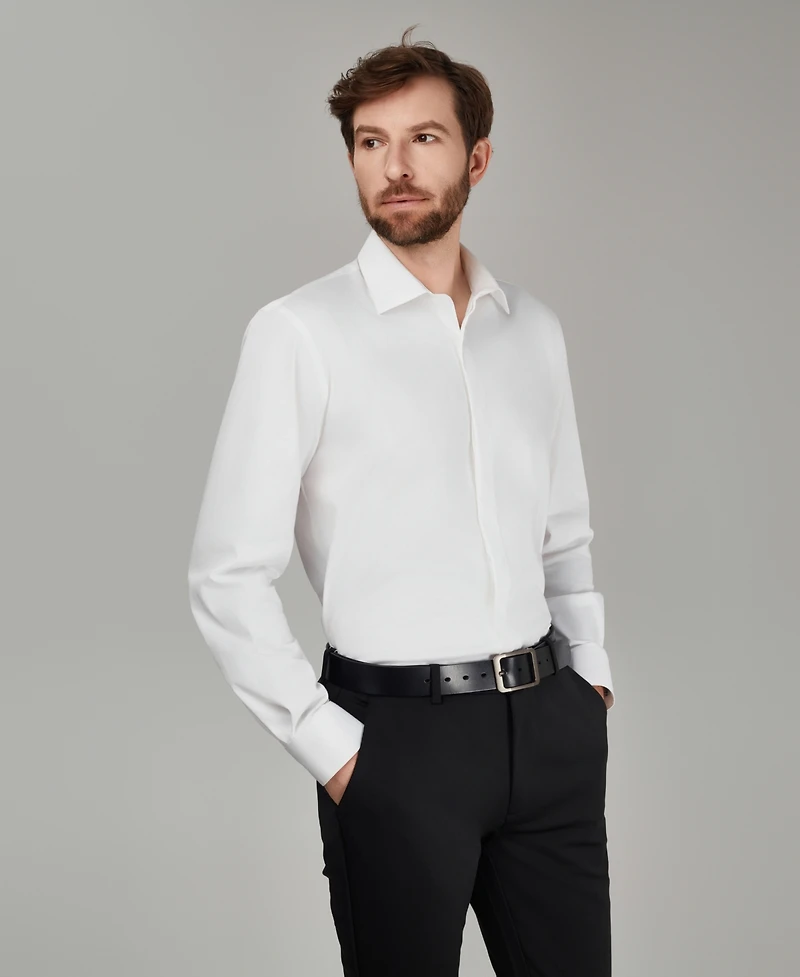 Alfani Men's No Iron Formal Solid Dress Shirt, Macy's Exclusive