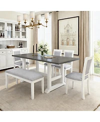 Streamdale Furniture Extendable 6-Piece Dining Set with Bench