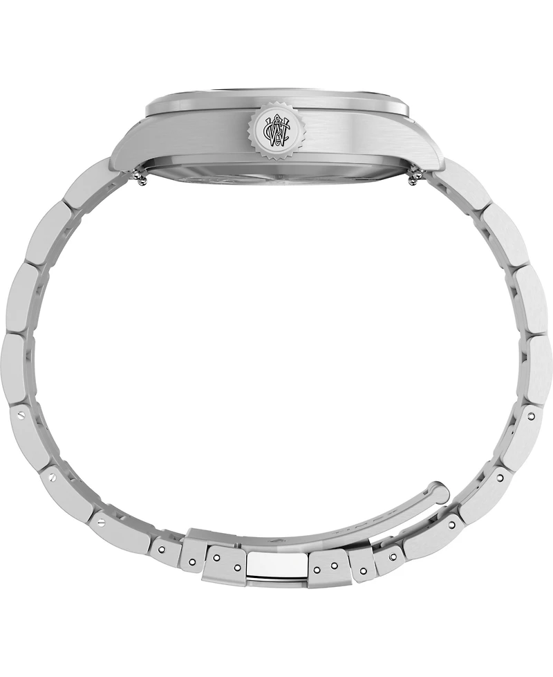 Timex Women's Quartz Analog Silver-Tone Stainless Steel Watch 30mm